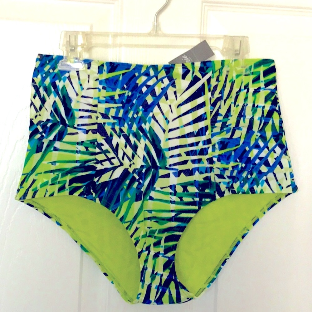 Aerie Swim High Rise Boy Cut Shorts Neon Colors